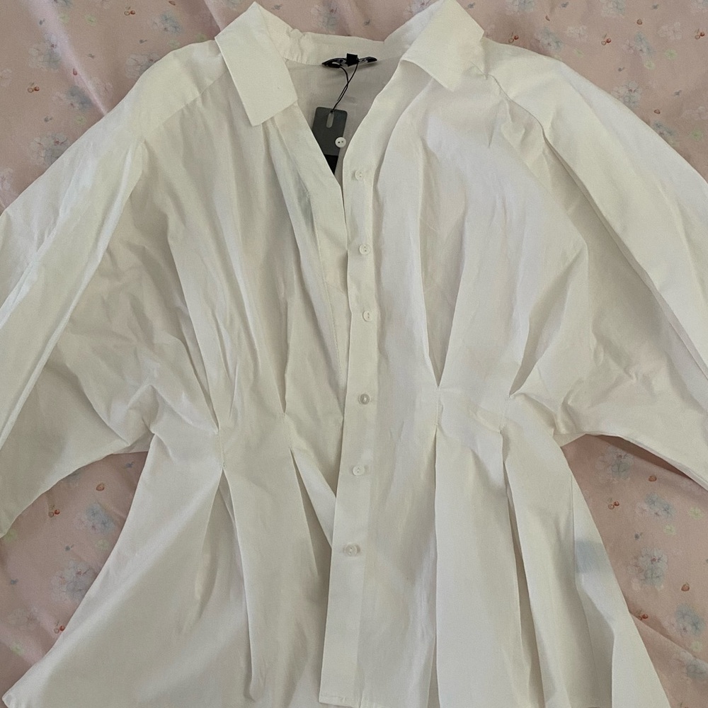 NWT Rêveuse White Button Down - Picture 2 of 3